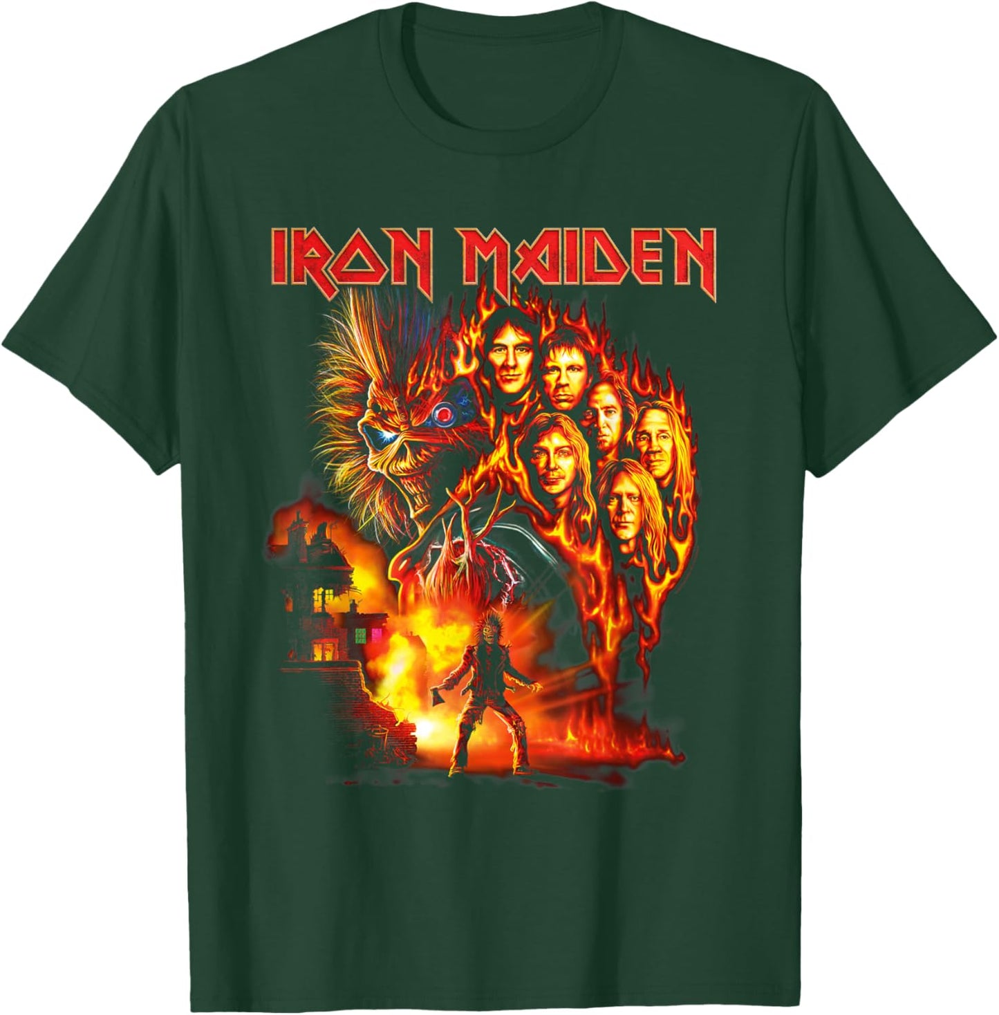 Iron Maiden Burning Ambition Amazon Exclusive T-Shirt - T-Shirt | Forest