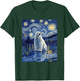 Cute Polar Bear - Van Gogh Style - Starry Night T-Shirt - T-Shirt | Forest
