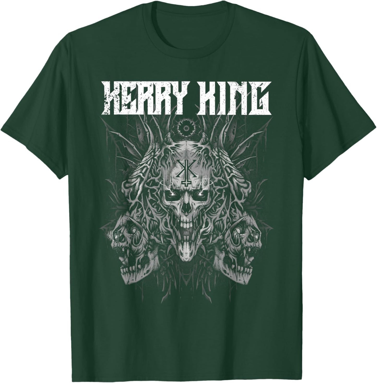 Kerry King – Multi Skull Grey T-Shirt - T-Shirt | Forest