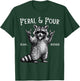 Feral and Four Funny Raccoon 4th Birthday T-Shirt - T-Shirt | Forest