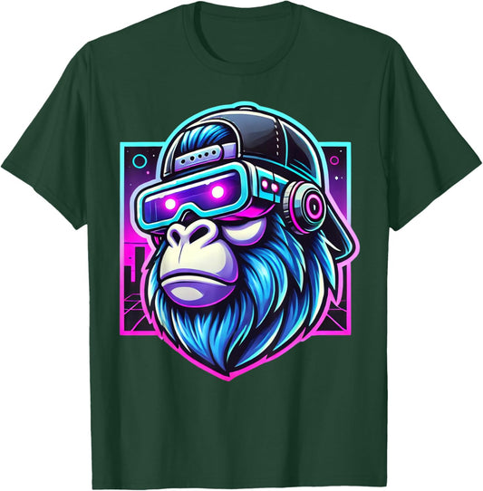 Gorilla Birthday Funny Gorilla Boys Adult Girls Family Party T-Shirt - T-Shirt | Forest