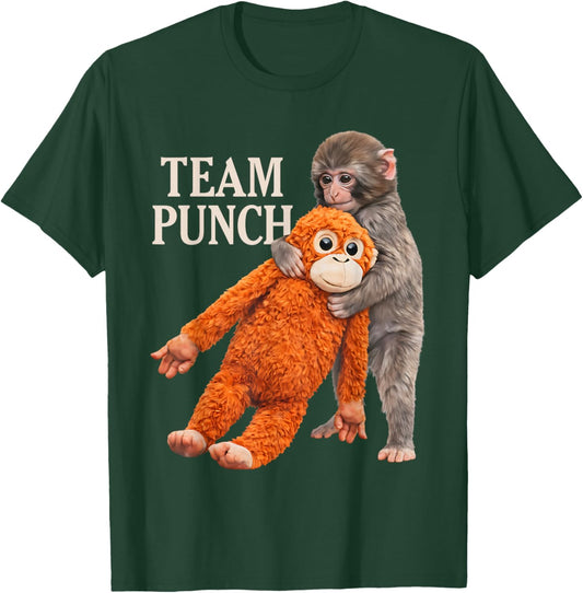 Baby Monkey Punch Team Punch T-Shirt - T-Shirt | Forest