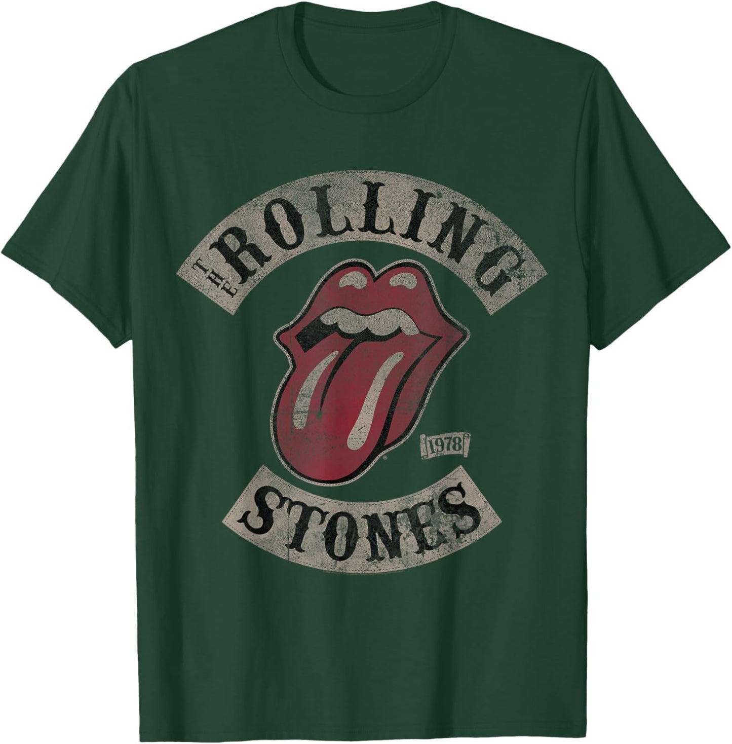 Official The Rolling Stones Vintage Tour 1978 Navy T-Shirt - T-Shirt | Forest