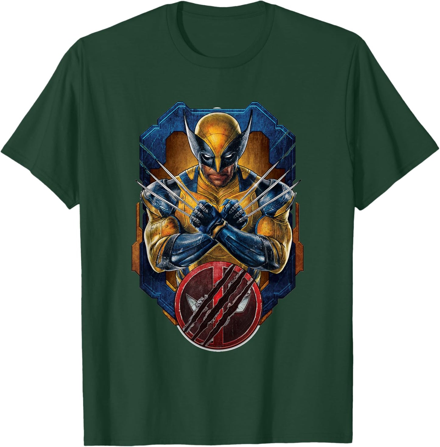 Marvel Studios Deadpool & Wolverine X-Pose and Slashed Logo T-Shirt - T-Shirt | Forest