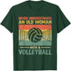 Never Underestimate An Old Woman With A Volleyball T-Shirt - T-Shirt | Forest