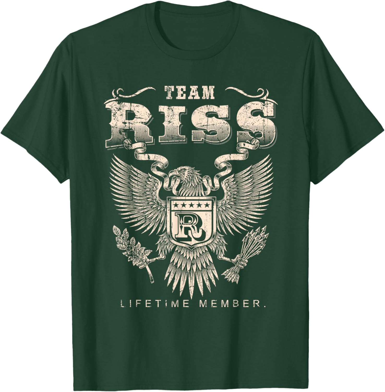 Team Riss Lifetime Member - Riss Name T-Shirt - T-Shirt | Forest