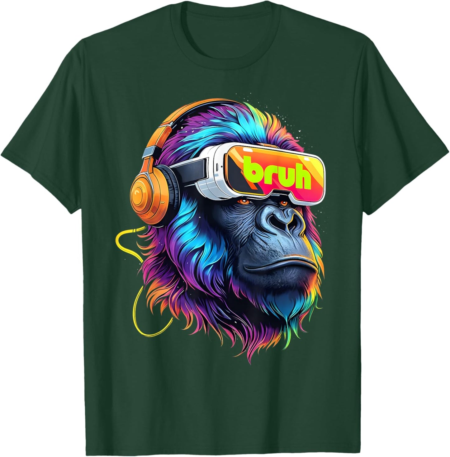Bruh Gorilla Birthday Boys Men Women Funny Birthday Gorilla T-Shirt - T-Shirt | Forest