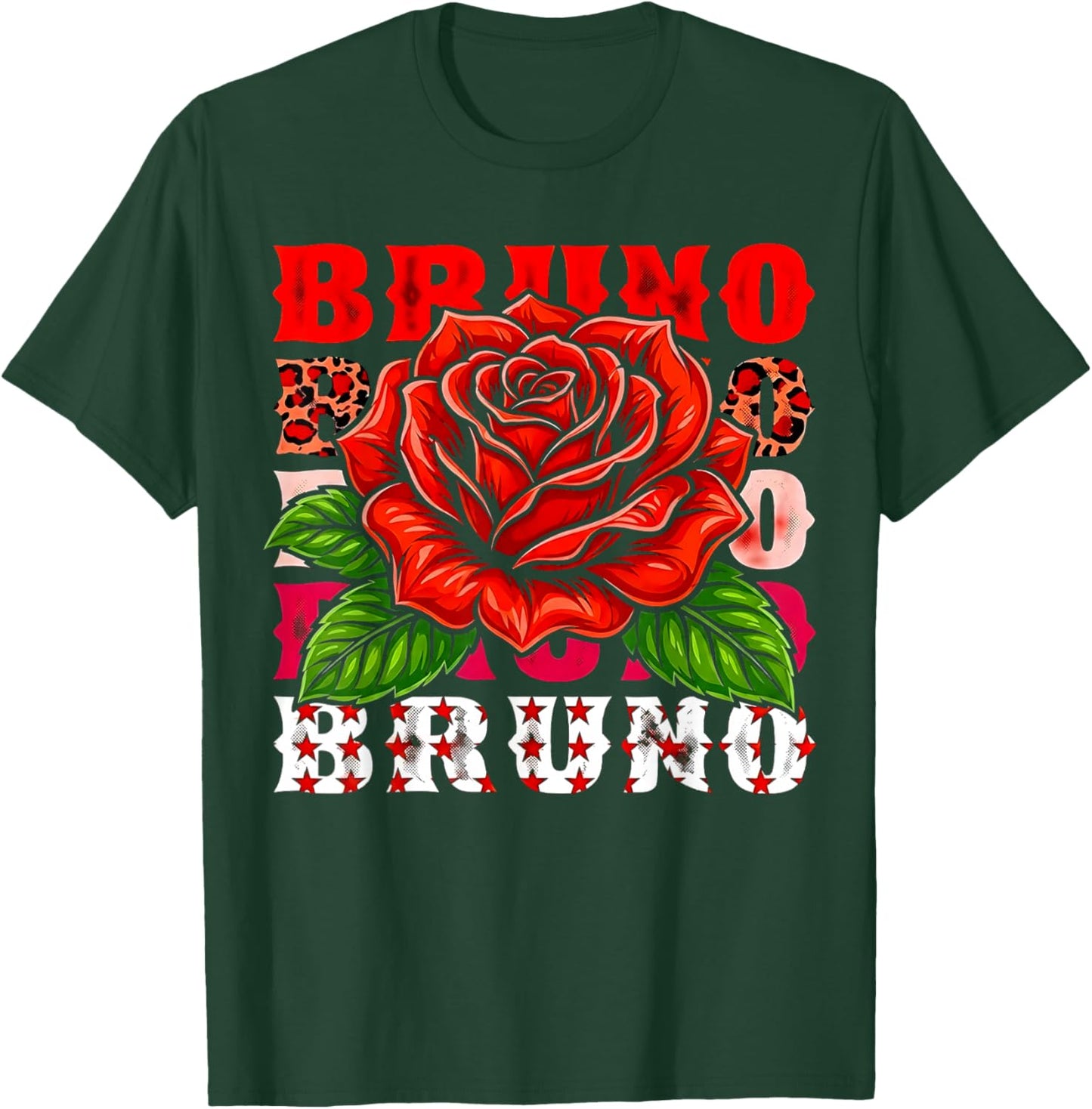 Retro Bruno Name Style Classic Gift Women Kid T-Shirt - T-Shirt | Forest