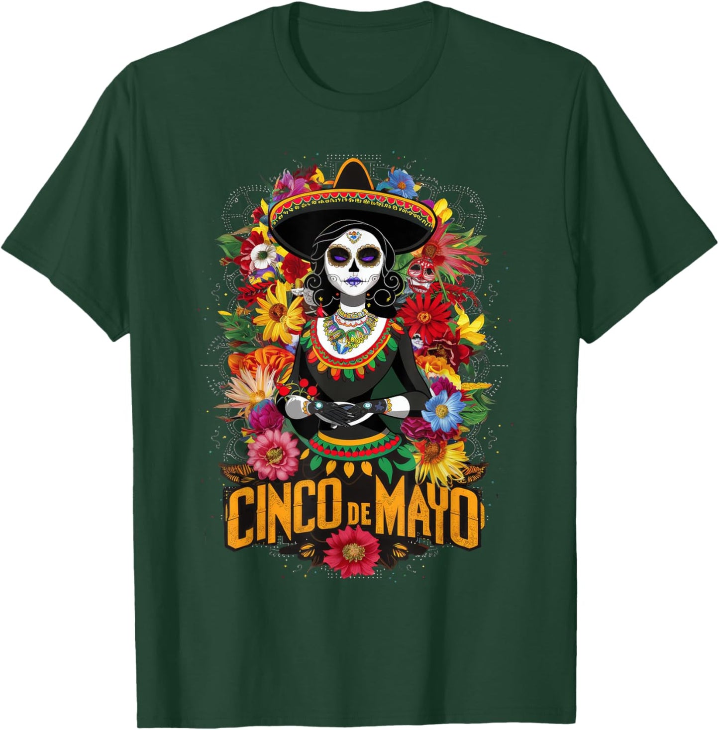 Cinco De Mayo Girl Mexican Fiesta 5 De Mayo T-Shirt - T-Shirt | Forest