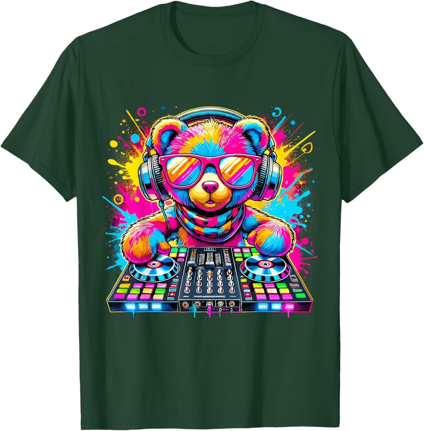 DJ Teddy Bear Disco Hip Hop T-Shirt - T-Shirt | Forest