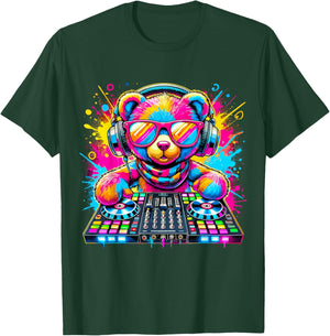 DJ Teddy Bear Disco Hip Hop T-Shirt - T-Shirt | Forest