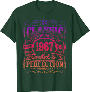 Vintage 1967 Limited Edition Shirt 59 Year Old 59th Birthday T-Shirt - T-Shirt | Forest