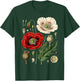 Red Poppy Flower Men Women Memorial Day Vintage Poppy T-Shirt - T-Shirt | Forest