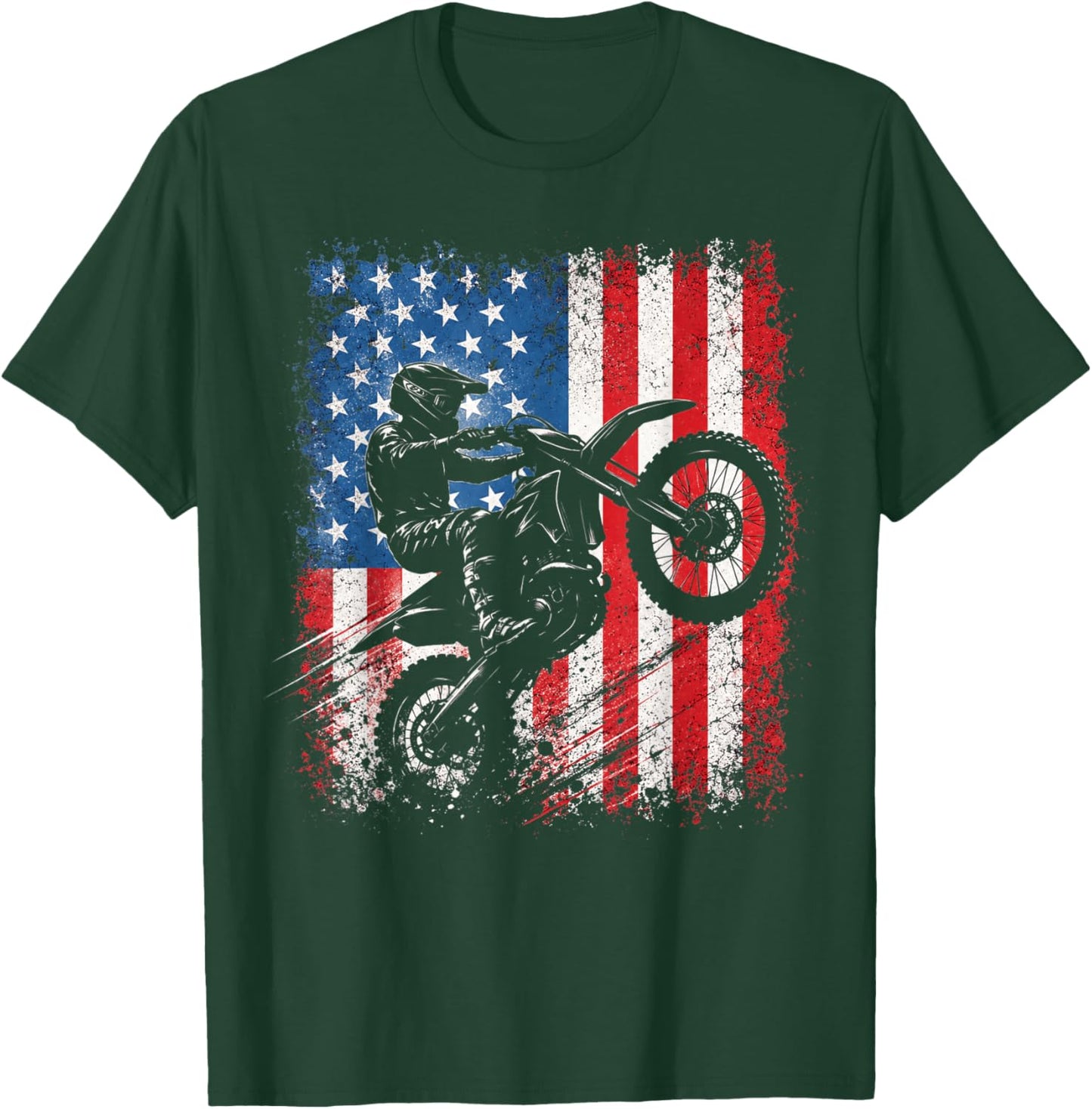Dirt Bike Shirts Boys Kids Gear Motocross Dirtbike T-Shirt - T-Shirt | Forest