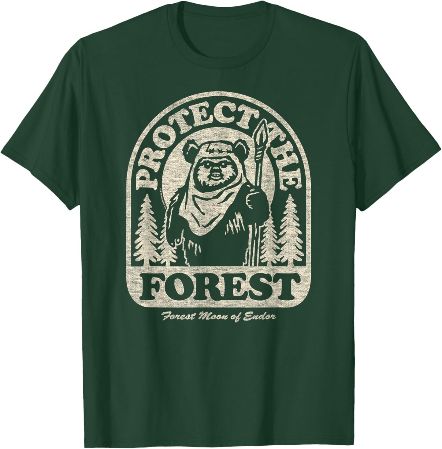 Star Wars Classic - Ewok Protect This Forest T-Shirt - T-Shirt | Forest