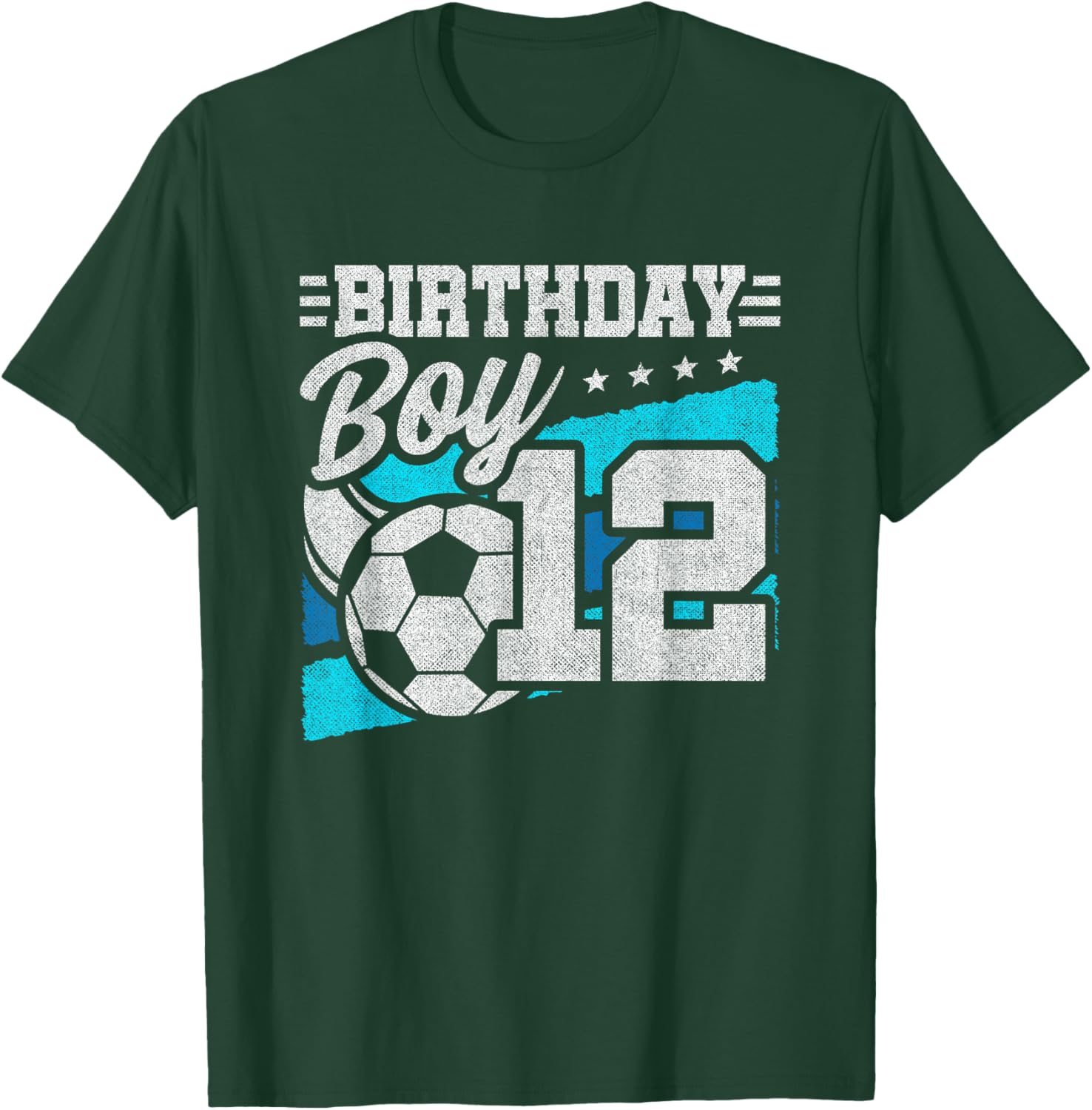 Soccer Birthday Party - 12 Year Old Boy - 12th Birthday T-Shirt - T-Shirt | Forest
