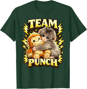 Cute Monkey Team Punch T-Shirt - T-Shirt | Forest