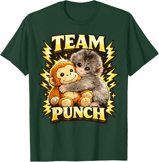 Cute Monkey Team Punch T-Shirt - T-Shirt | Forest