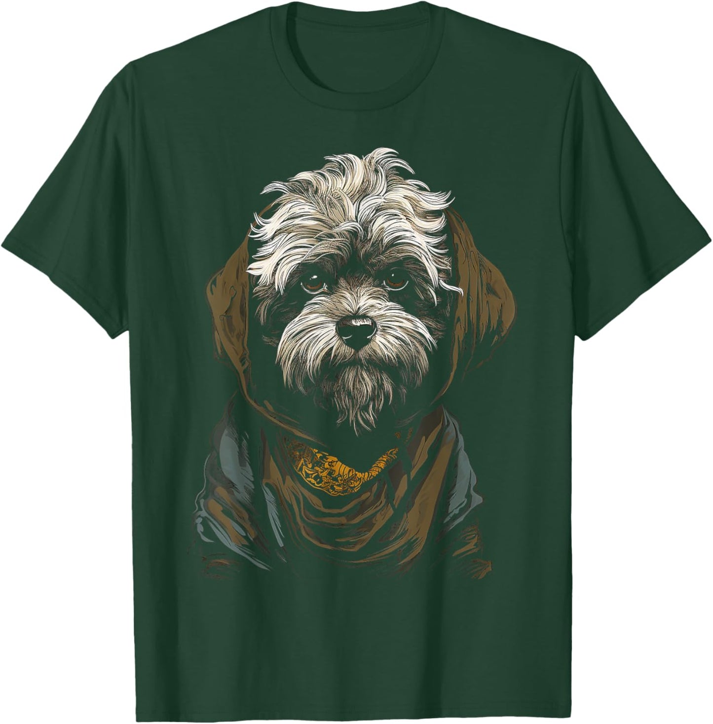 Shih Tzu Motif Pet Artwork Dog Shih Tzu Women Kids T-Shirt - T-Shirt | Forest