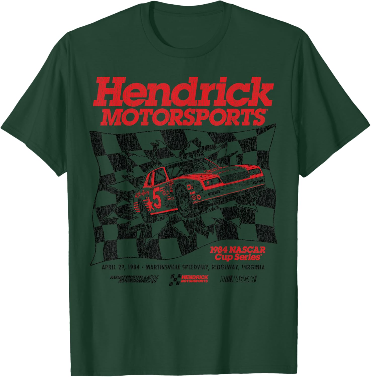 NASCAR - Hendrick Motorsports - 1984 Cup Series Race Car T-Shirt - T-Shirt | Forest