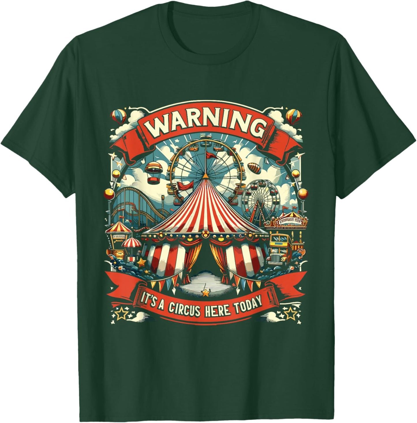 Circus Staff Carnival Crew Party T-Shirt - T-Shirt | Forest
