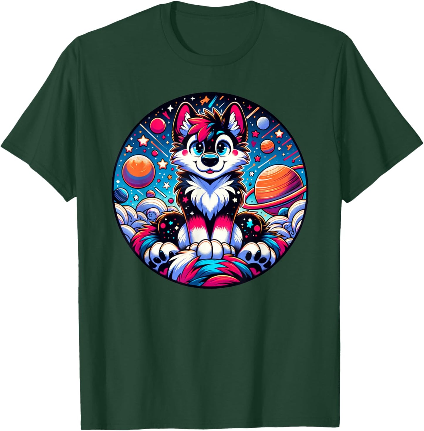 Funny Furry Fandom and Furries Convention T-Shirt - T-Shirt | Forest