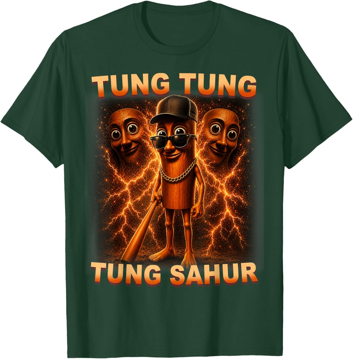 Tung Tung Tung Sahur is Calling Funny Italian Brainrot T-Shirt - T-Shirt | Forest