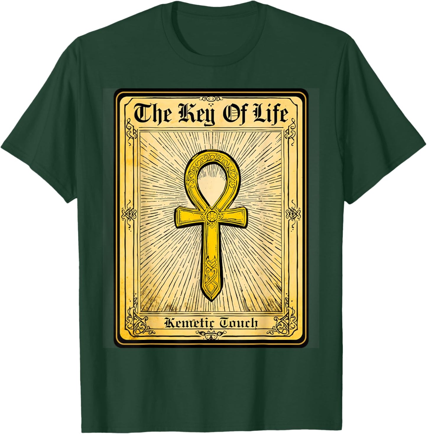 Ancient Egyptian Sacred Key of Life Kemetic Ankh T-Shirt - T-Shirt | Forest