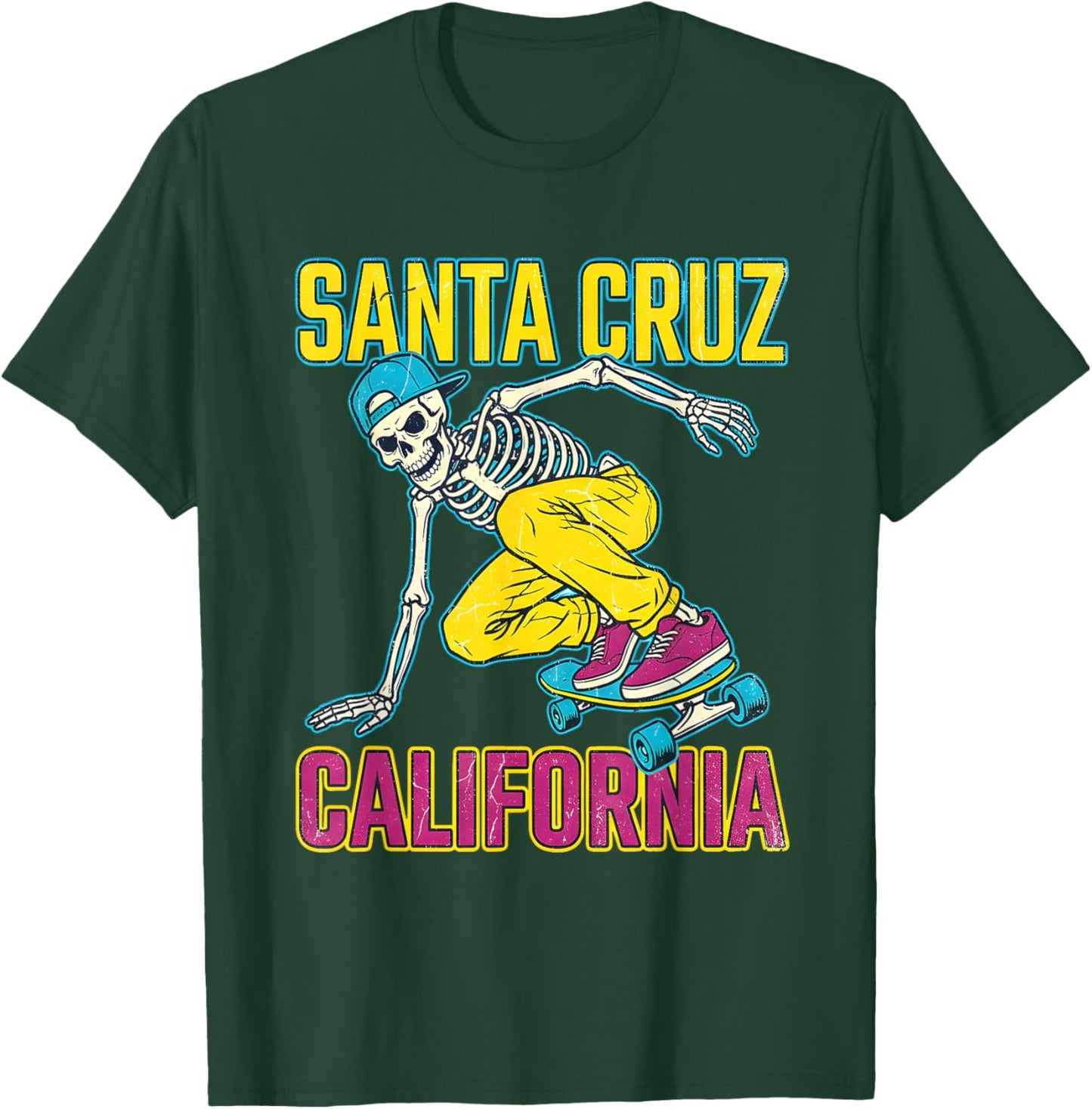 Retro Santa Cruz Clothing Kids Skater Girls Y2K T-Shirt - T-Shirt | Forest