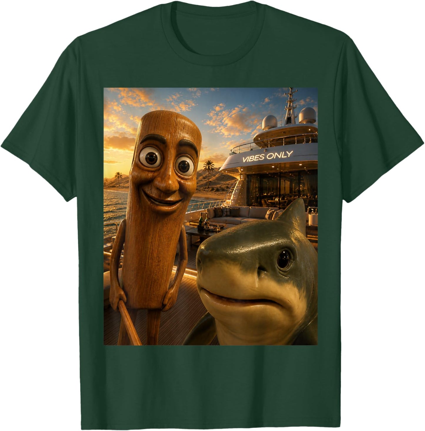 Tralalero Tralala Meme and Tung Tung Sahur Italian Brainrot T-Shirt - T-Shirt | Forest