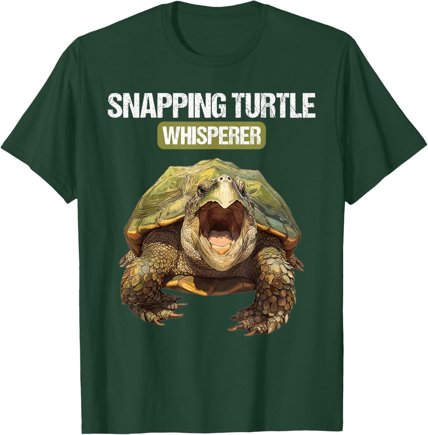Snapping Turtle Whisperer. Snapping Turtle T-Shirt - T-Shirt | Forest