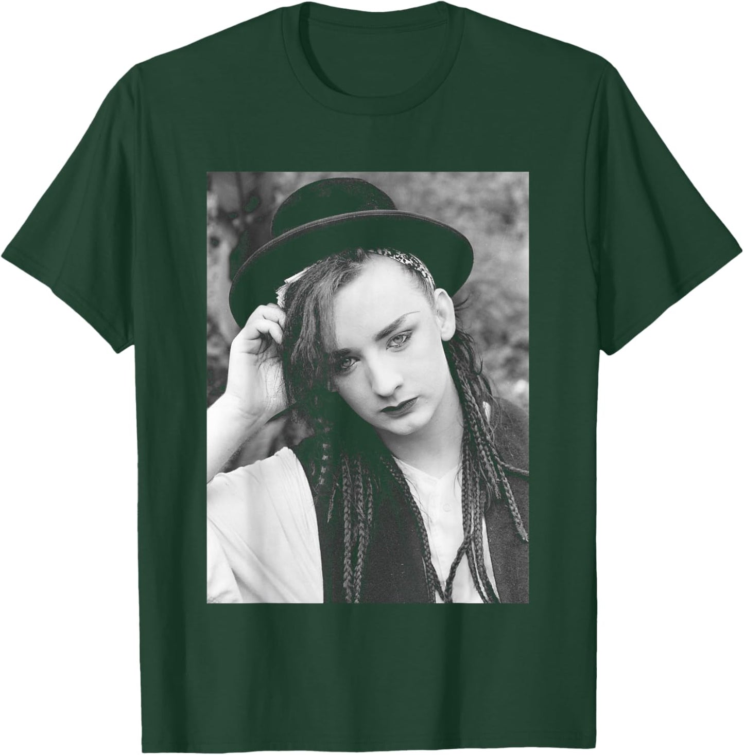 Boy George Singer of Pop Group Culture Club Portrait 1982 T-Shirt - T-Shirt | Forest