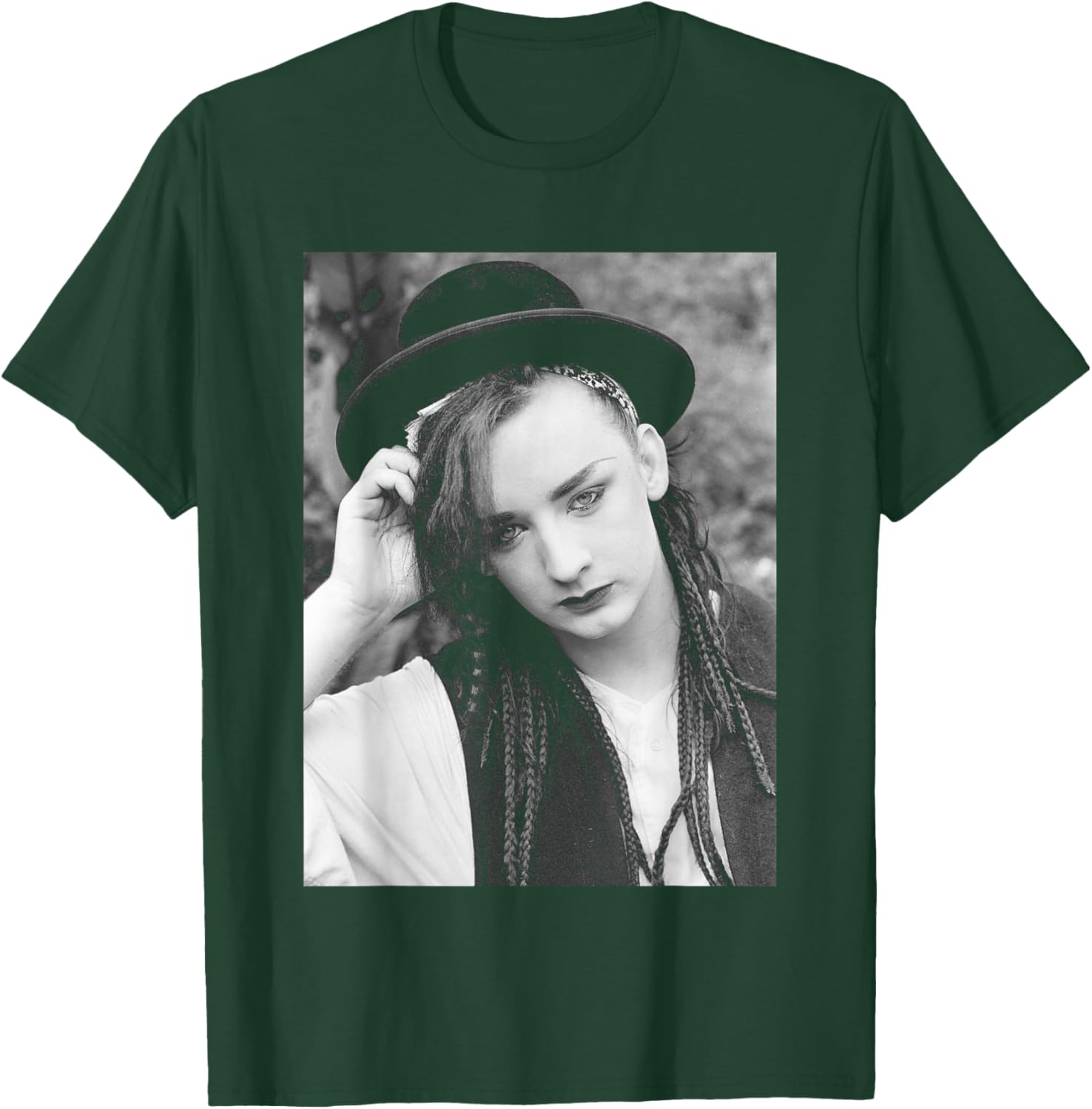 Boy George Singer of Pop Group Culture Club Portrait 1982 T-Shirt - T-Shirt | Forest