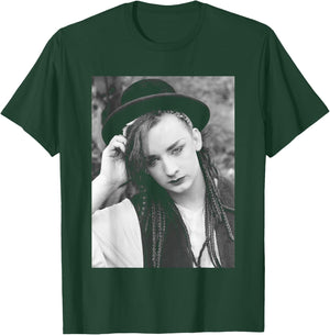 Boy George Singer of Pop Group Culture Club Portrait 1982 T-Shirt - T-Shirt | Forest
