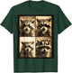 Retro Raccoon Photo Booth Fun Cool Animals T-Shirt - T-Shirt | Forest