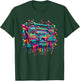 Dripping Paint Boombox Old School 80s Music Hip Hop T-Shirt - T-Shirt | Forest