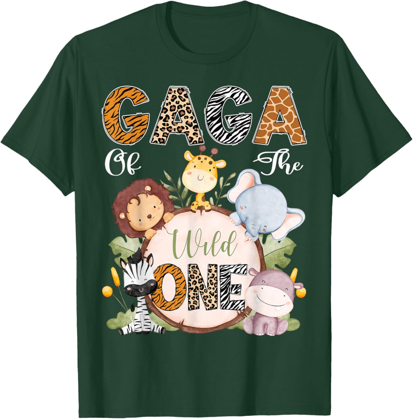 Gaga Of The Wild One 1St Birthday Safari Woodland T-Shirt - T-Shirt | Forest
