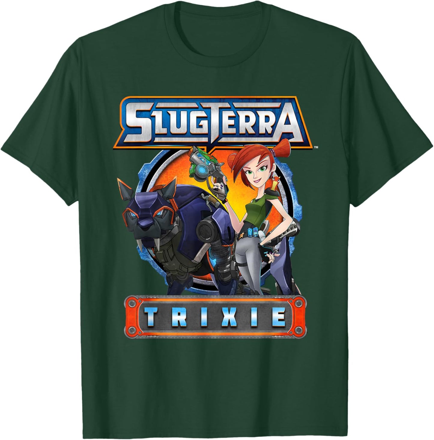 Produit sous Licence Officielle Slugterra | Trixie | STC3002 T-Shirt - T-Shirt | Forest