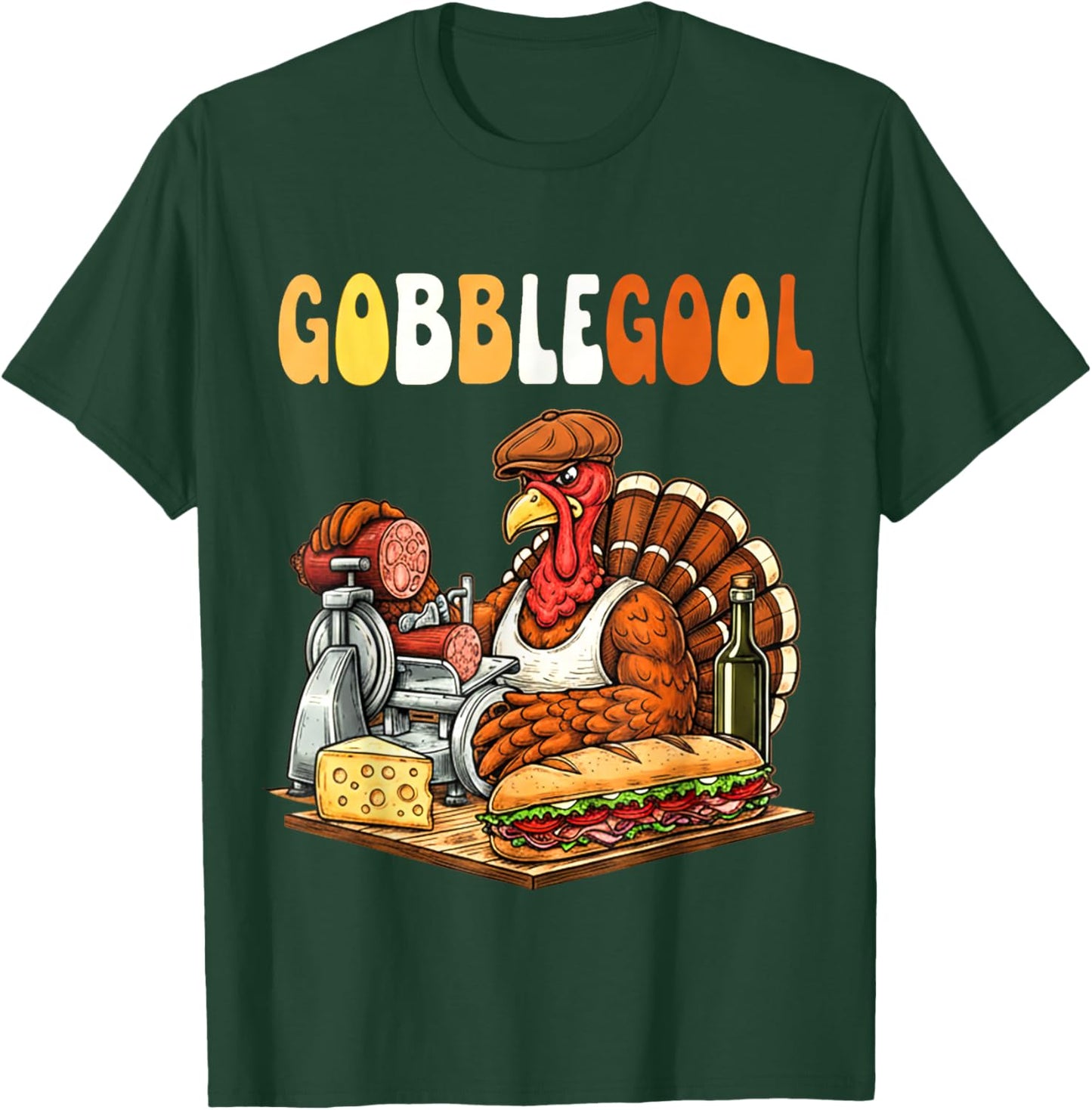 Gobblegool Turkey Thanksgiving T-Shirt - T-Shirt | Forest