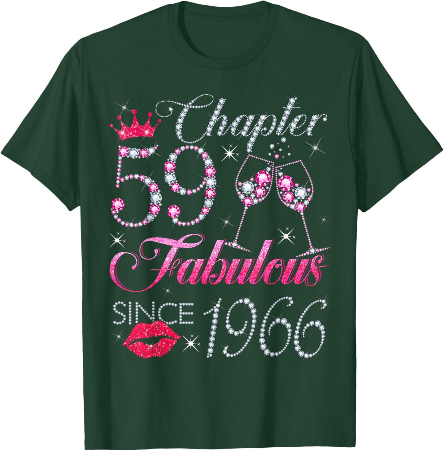 Chapter 59 Fabulous Since 1966 59Th Birthday Gift T-Shirt - T-Shirt | Forest