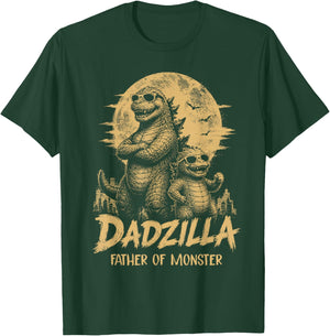 Vintage Dadzilla Father of The Monsters Dad Son Daughter T-Shirt - T-Shirt | Forest