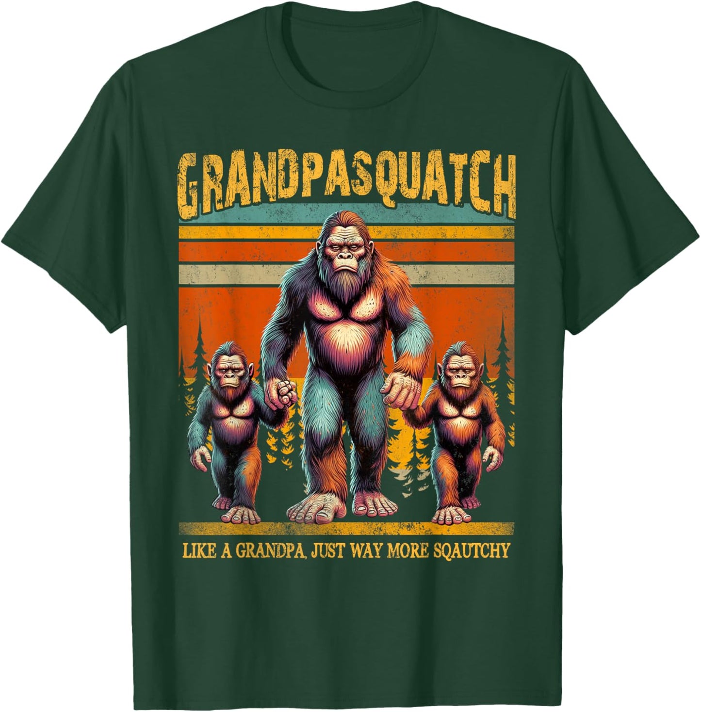 A Grandpa Like Me Is Hard To Find, Bigfoot Grandpa Sasquatch T-Shirt - T-Shirt | Forest