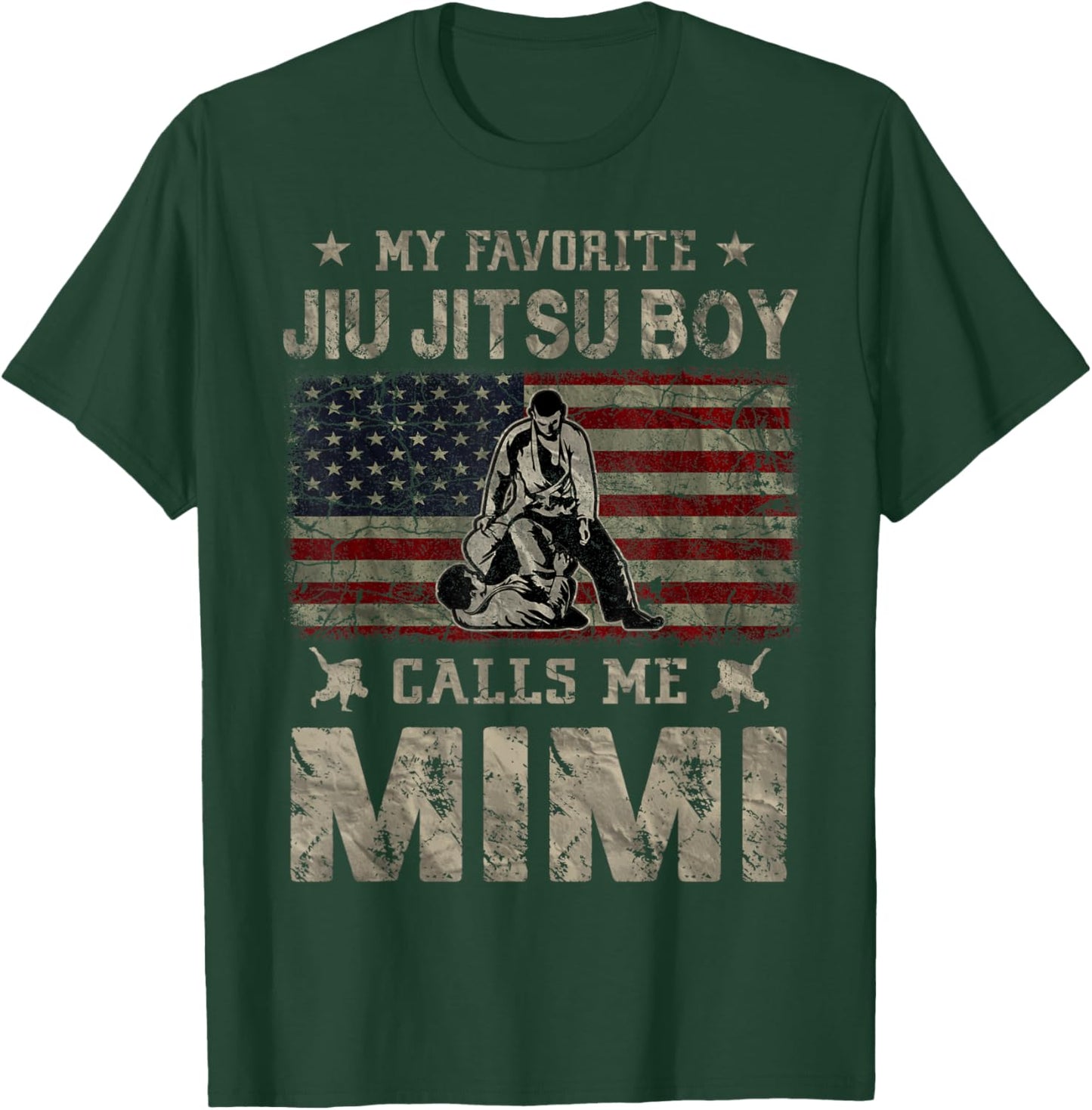 My Favorite Jiu Jitsu Boy Calls Me Mimi Mother's Day T-Shirt - T-Shirt | Forest