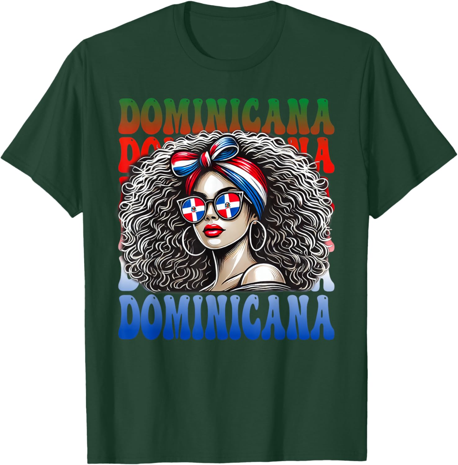 Dominicana Afro Latina Girl - Pride Heritage Dominican Woman T-Shirt - T-Shirt | Forest