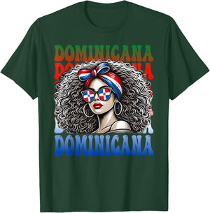 Dominicana Afro Latina Girl - Pride Heritage Dominican Woman T-Shirt - T-Shirt | Forest