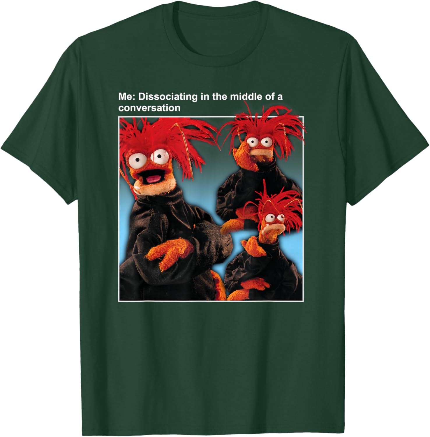 Disney The Muppets Pepe The King Prawn Dissociating Meme T-Shirt - T-Shirt | Forest