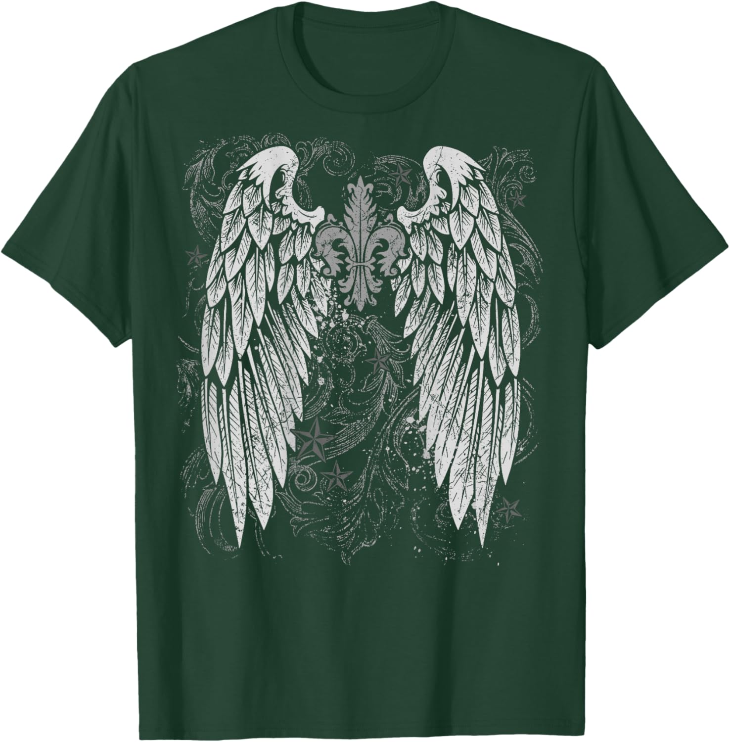 Grunge Wings Angel On Back y2k 2000s Goth Vintage Harajuku T-Shirt - T-Shirt | Forest
