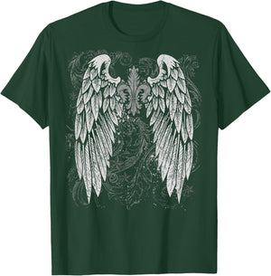 Grunge Wings Angel On Back y2k 2000s Goth Vintage Harajuku T-Shirt - T-Shirt | Forest