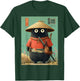 Chat Japonais Vintage Samouraï Sumi-e Traveler Warrior Anime T-Shirt - T-Shirt | Forest