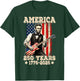250 USA Years 1776 2026 Abraham Lincoln Playing Guitar Men T-Shirt - T-Shirt | Forest